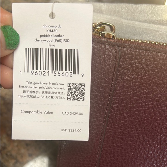 Kate Spade Burgundy Leather Crossbody Bag - Picture 2 of 11